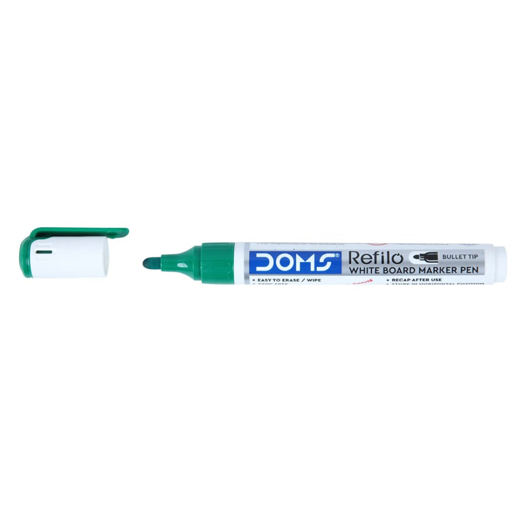 Doms Refilo Non-Toxic Hi-Tech Refillable White Board Marker Pen
