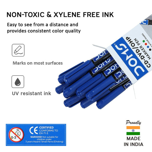 Doms Cd-Dvd/Ohp Marker Pen - Blue