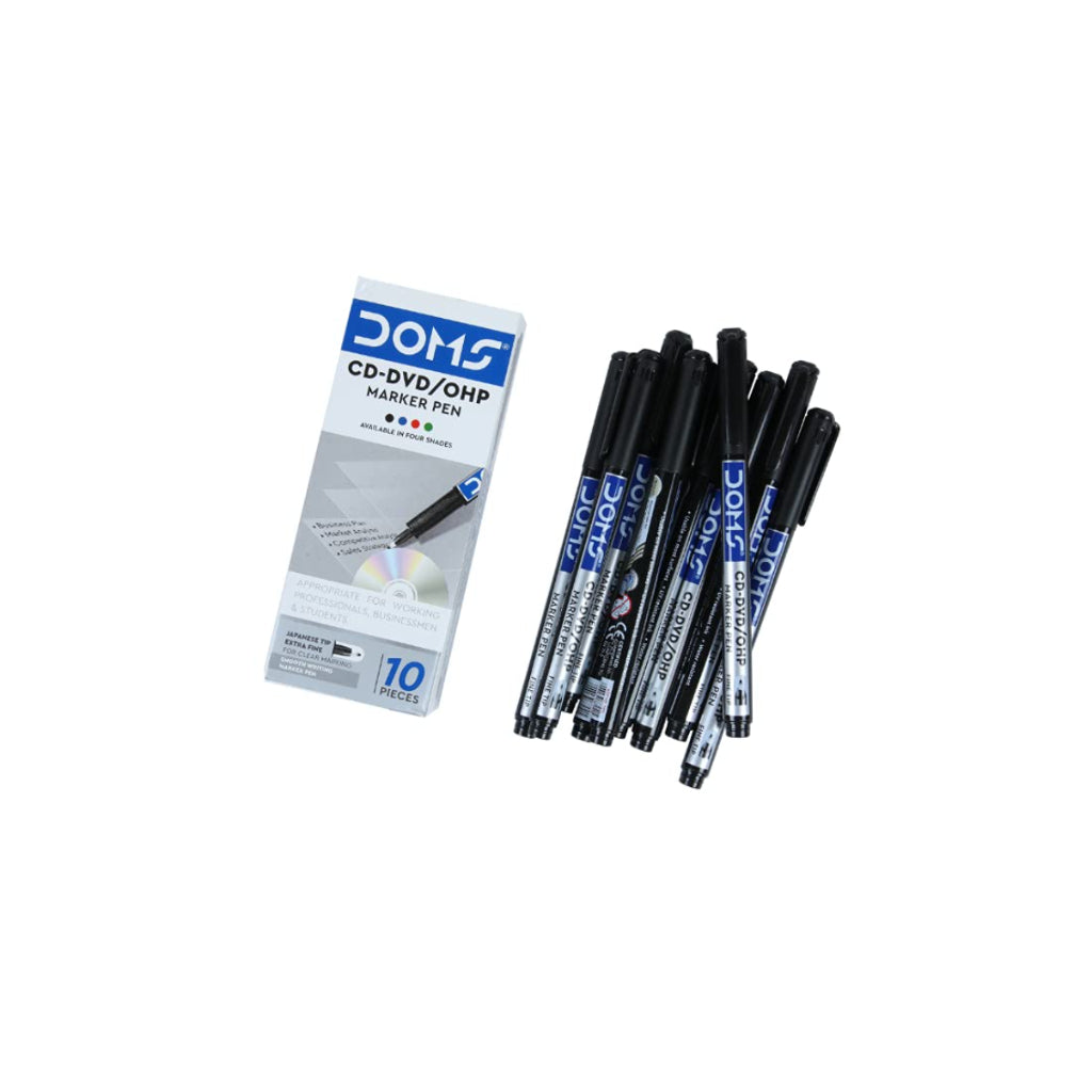 Doms Cd-Dvd/Ohp Marker Pen - Black