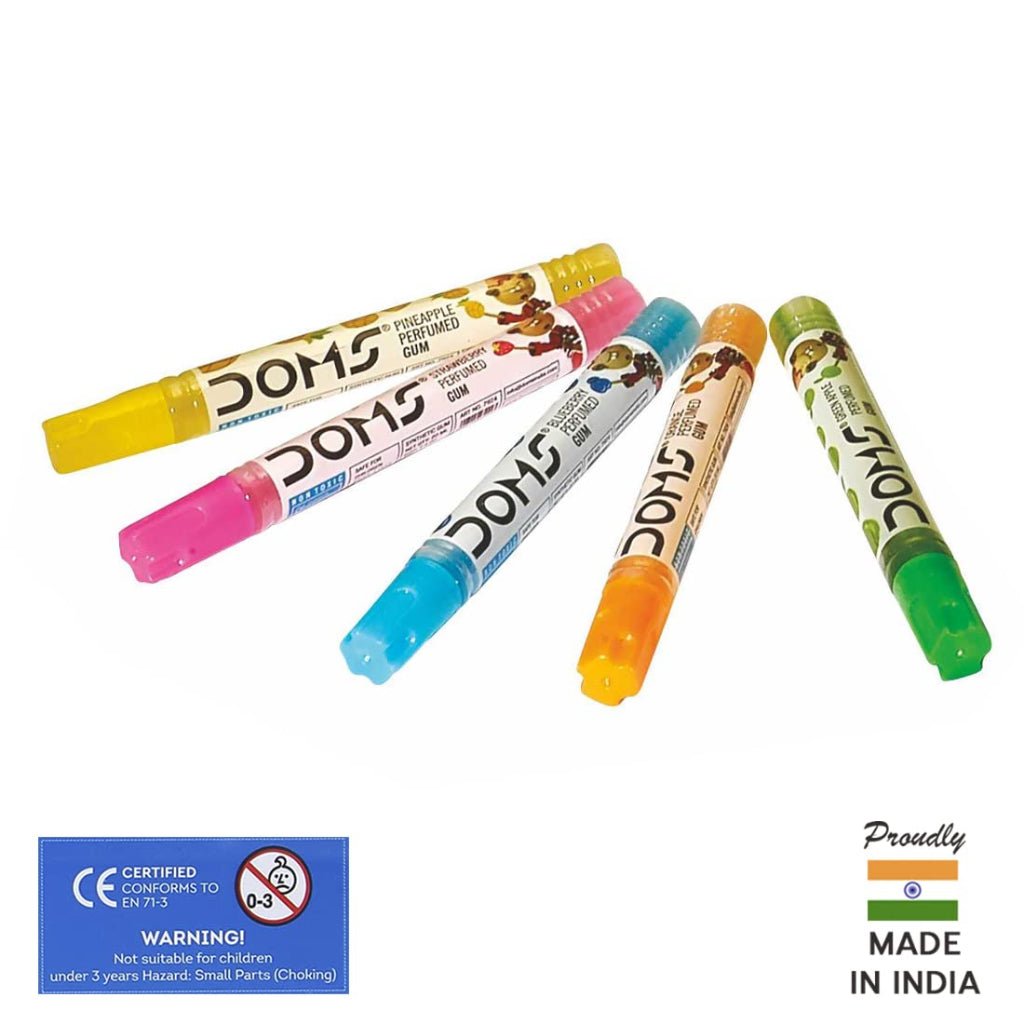 Doms Perfumed Gum Tube 50 Pcs , Multicolour Pack Of 1 Jar