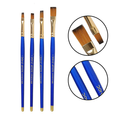 Doms Synthetic Paint Brush Set - Flat