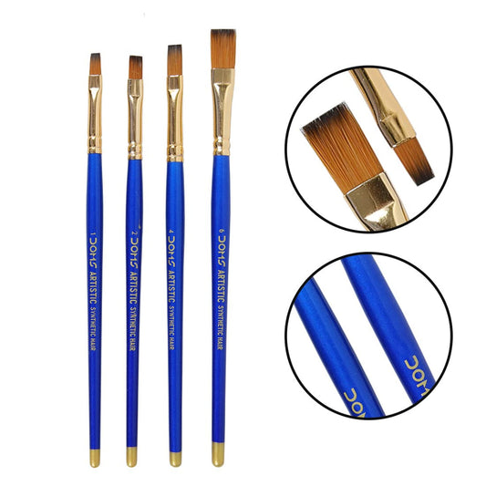Doms Synthetic Paint Brush Set - Flat