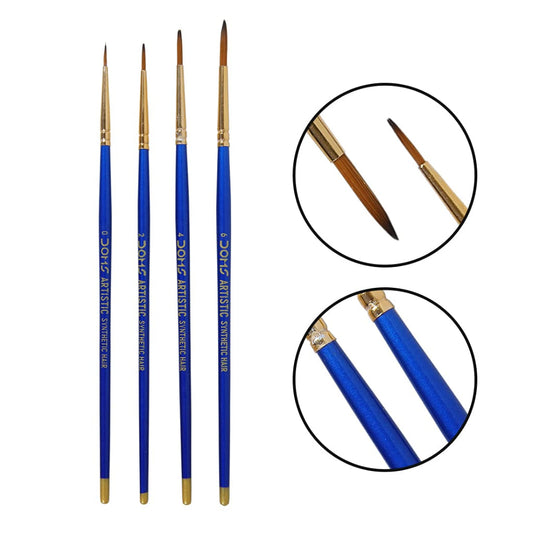 Doms Synthetic Paint Brush Set - Round