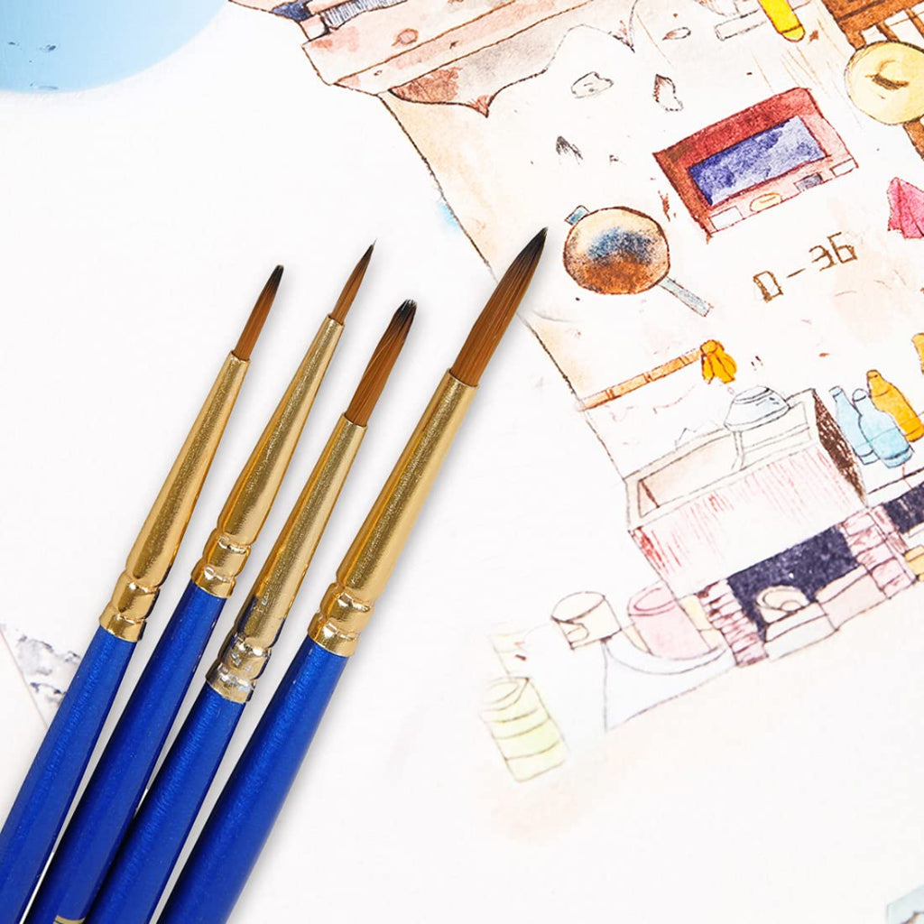 Doms Synthetic Paint Brush Set - Round