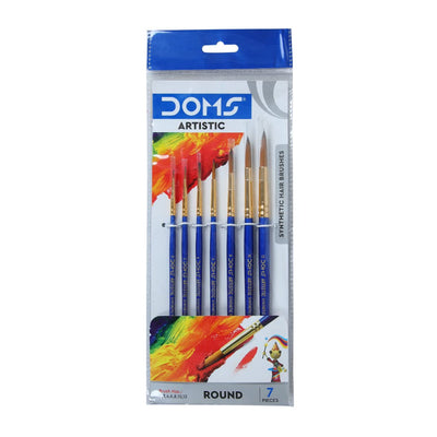 Doms Synthetic Paint Brush Set - Round
