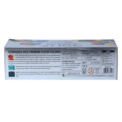 Doms Premium Poster Colour 12 Shades- Assorted (8111)