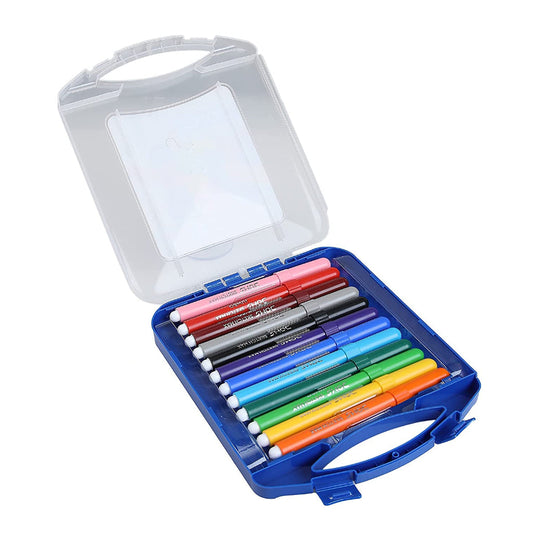 Doms Sketch Max Jumbo Pen - 5Mm Tip - 12 Shades - With Carry Case