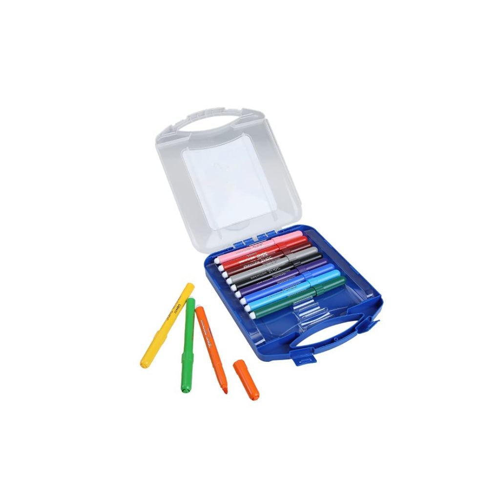 Doms Sketch Max Jumbo Pen - 5Mm Tip - 12 Shades - With Carry Case