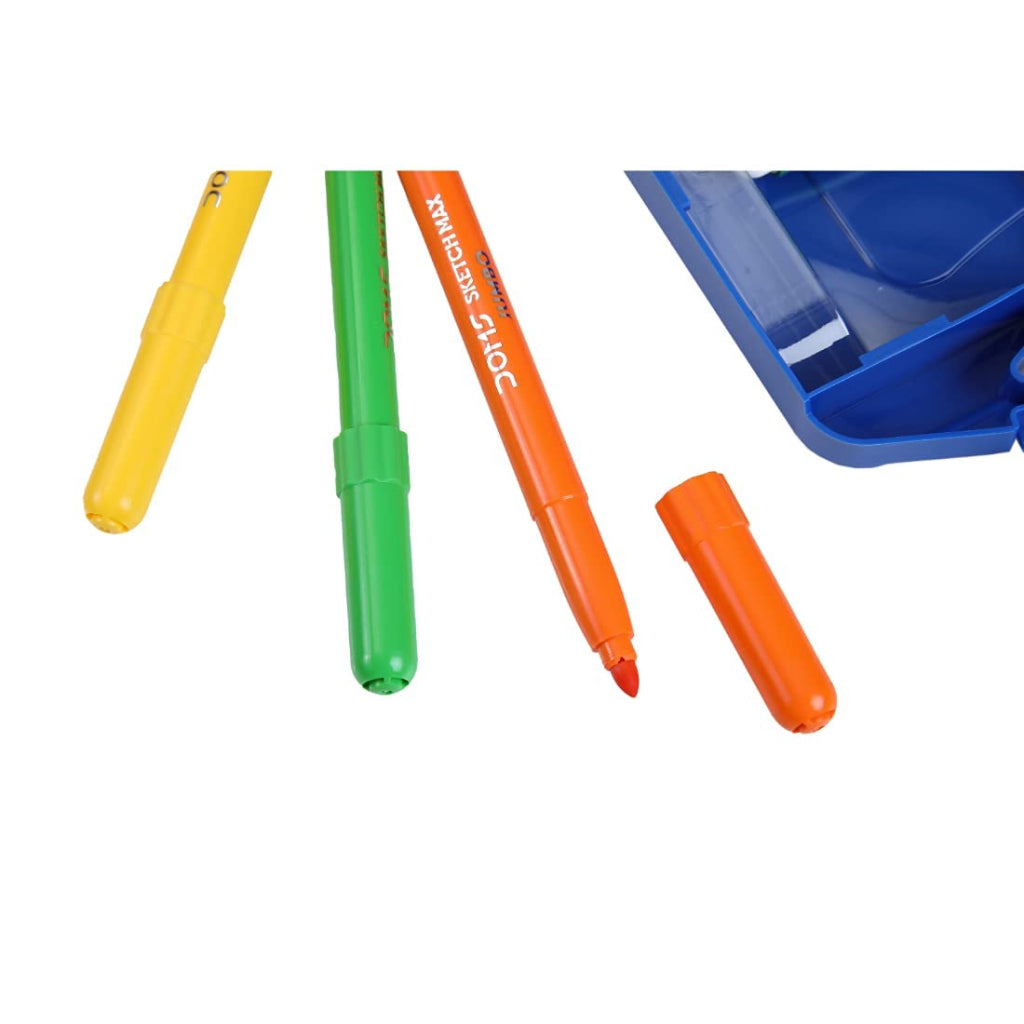 Doms Sketch Max Jumbo Pen - 5Mm Tip - 12 Shades - With Carry Case