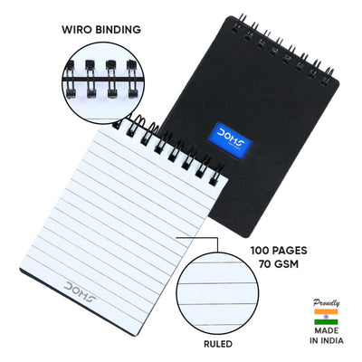 Doms Wiro Binding Notebook -  Pocket Book