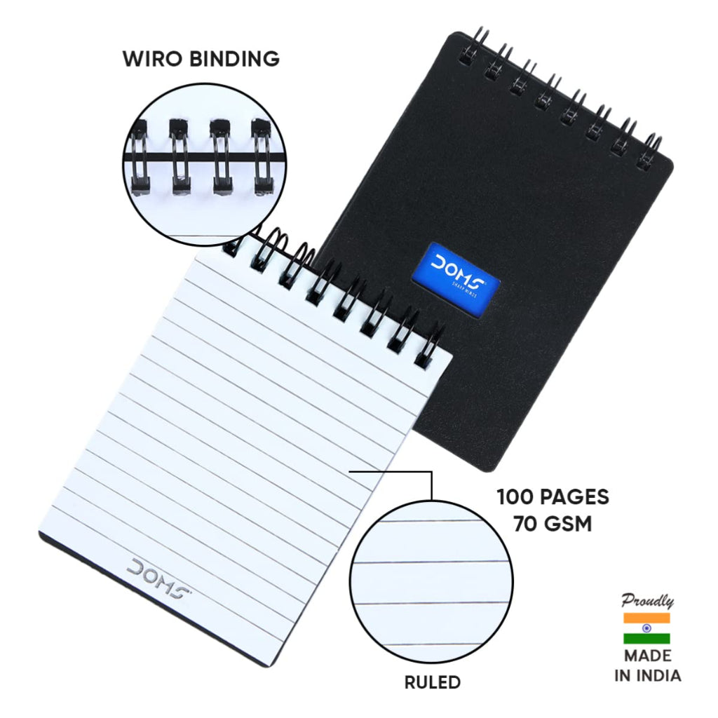 Doms Wiro Binding Notebook -  Pocket Book