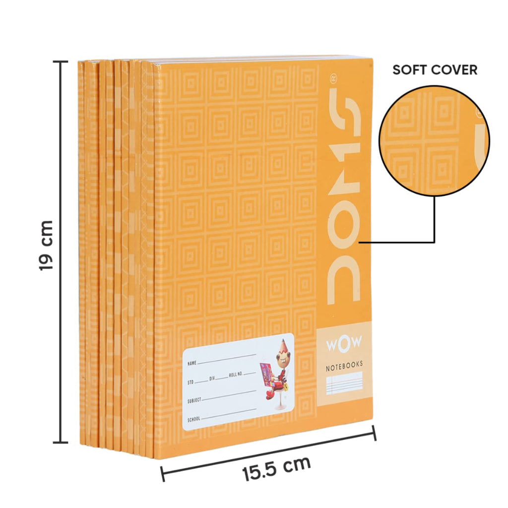 Doms Brown Cover Notebook - Single Line