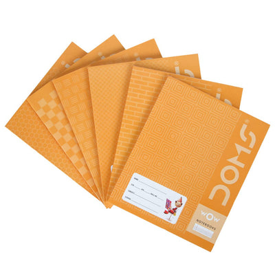 Doms Brown Cover Notebook - Single Line