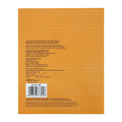 Doms Brown Cover Notebook - Single Line