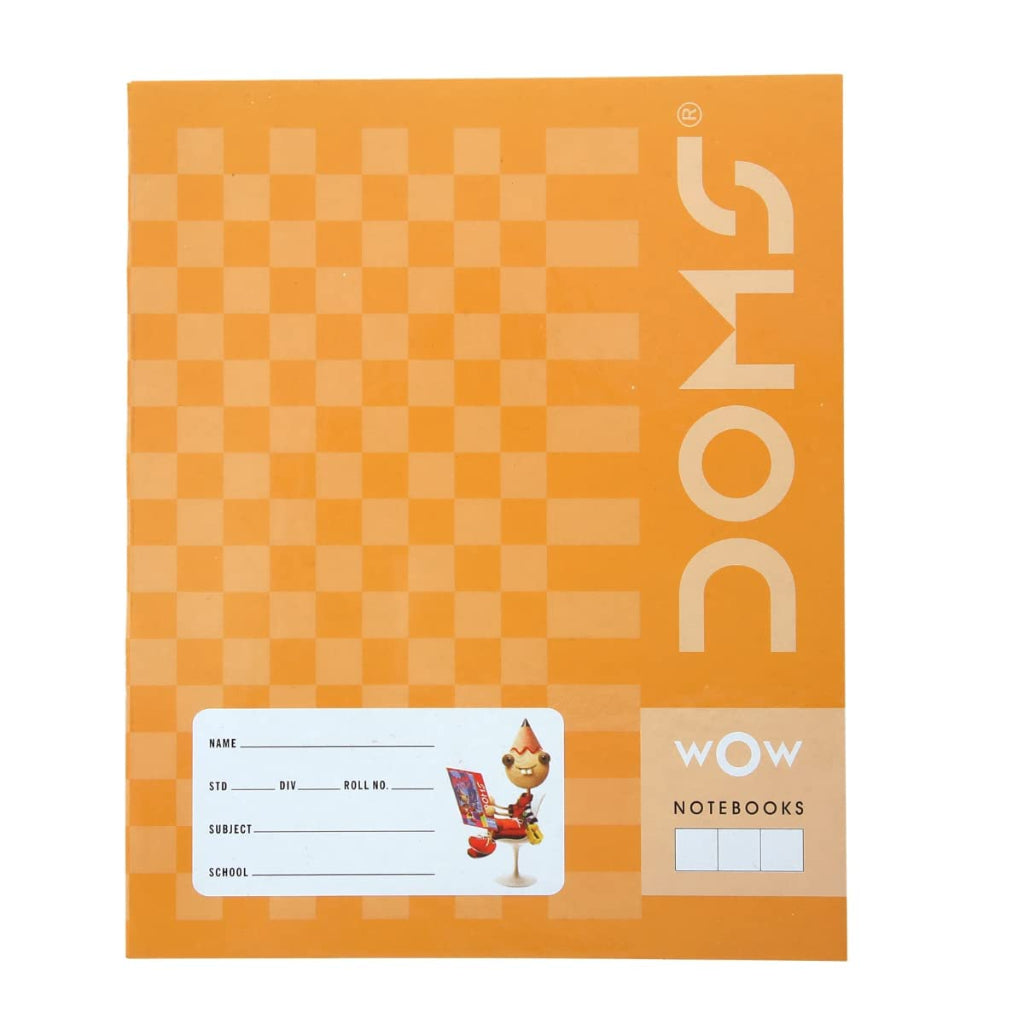 Doms Brown Cover Notebook - Medium Square 12Mm