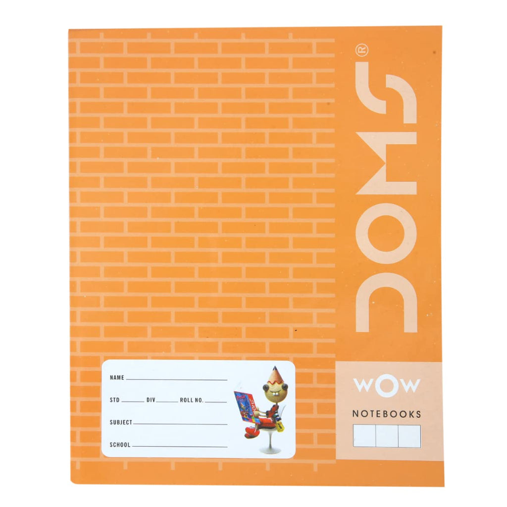 Doms Brown Cover Notebook - Medium Square 12Mm