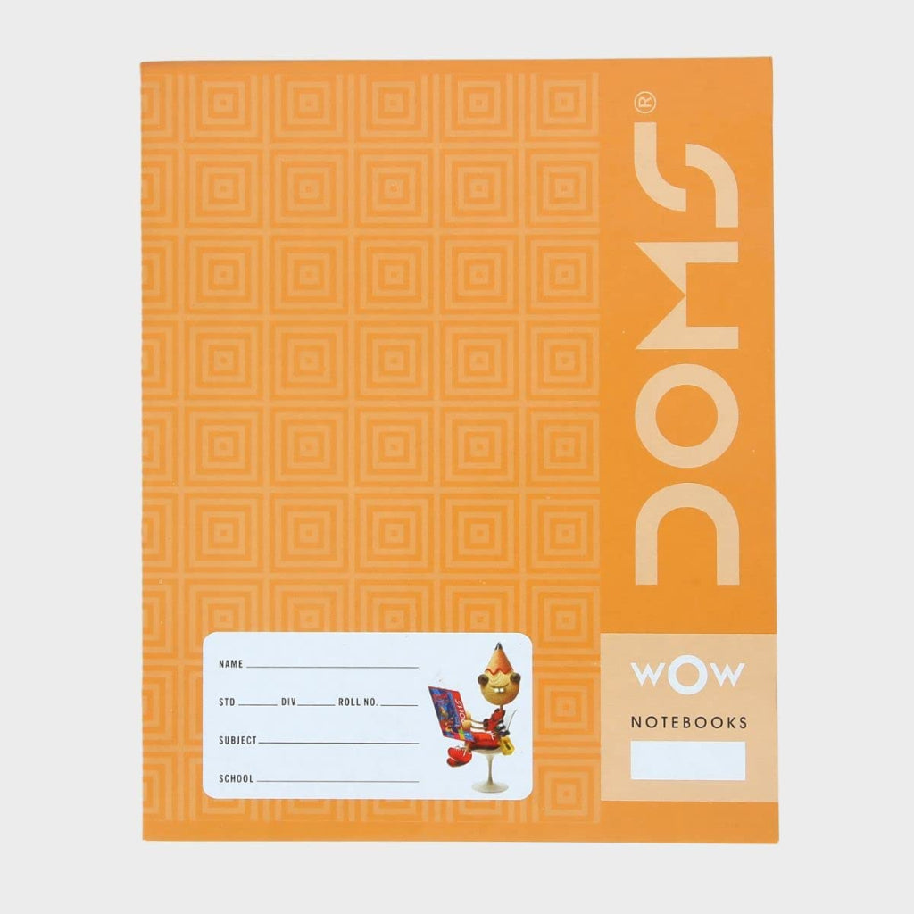 Doms Brown Cover Notebook - Unruled