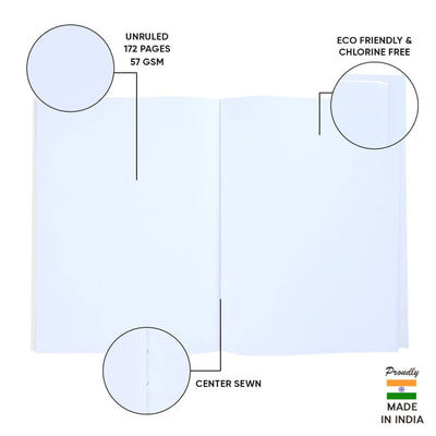 Doms Brown Cover Notebook - Unruled
