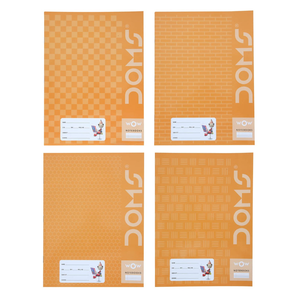Doms Brown Cover Notebook - A5 - Single Line