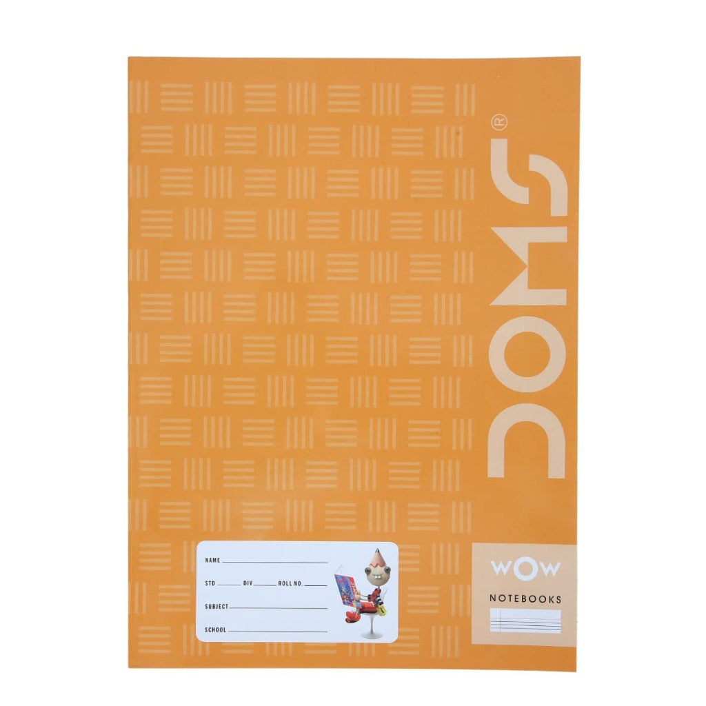 Doms Brown Cover Notebook - A5 - Single Line