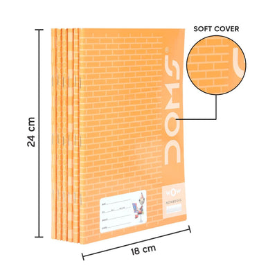 Doms Brown Cover Notebook - Double Line