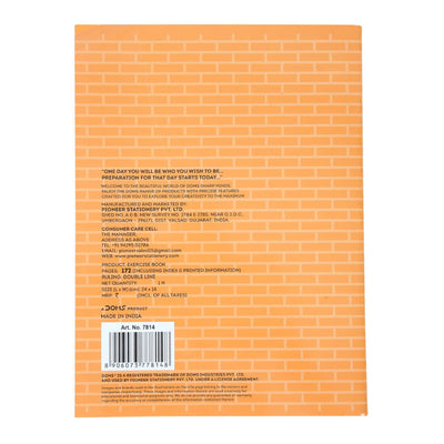 Doms Brown Cover Notebook - Double Line