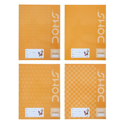 Doms Brown Cover Notebook - A5 - R/B With Gap