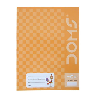 Doms Brown Cover Notebook - A5 - R/B With Gap