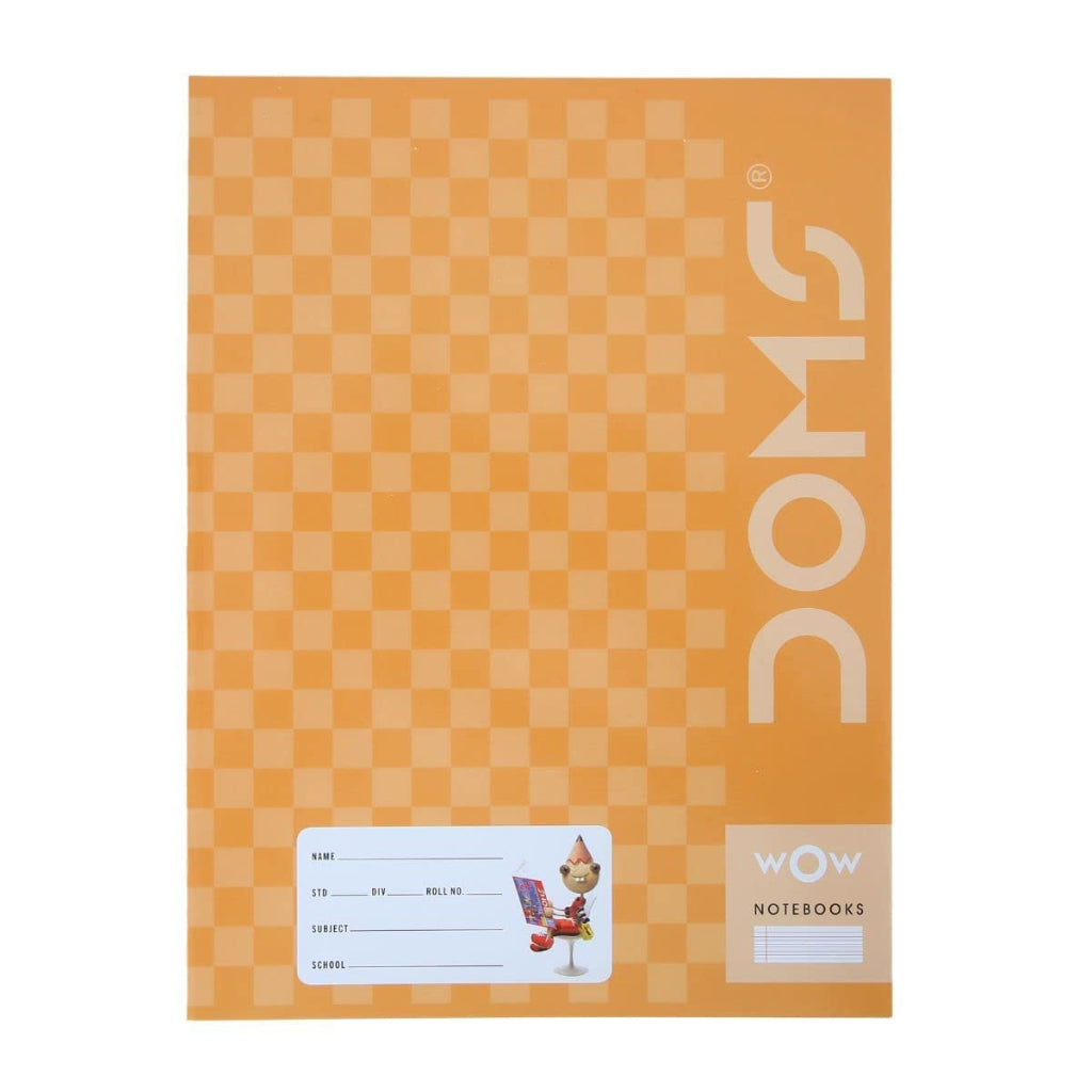 Doms Brown Cover Notebook - A5 - R/B With Gap
