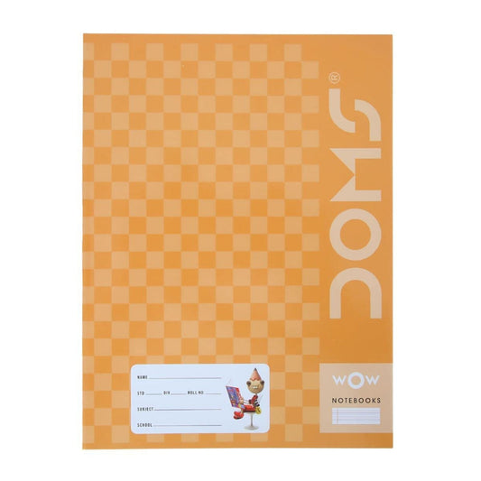 Doms Brown Cover Notebook - A5 - R/B With Gap