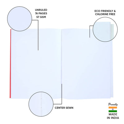 Doms Brown Cover Notebook - A5 - Unruled