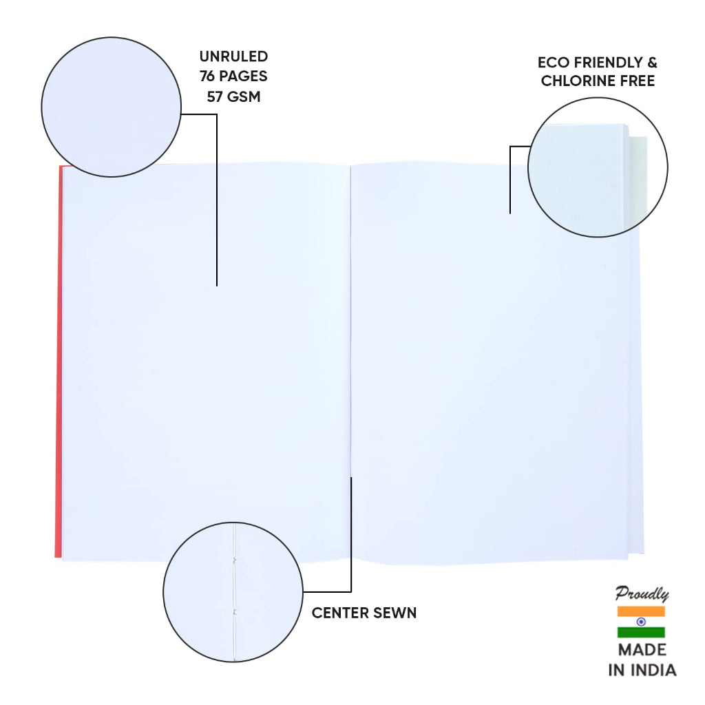 Doms Brown Cover Notebook - A5 - Unruled