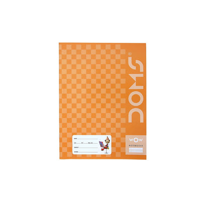 Doms Brown Cover Notebook - Single Line