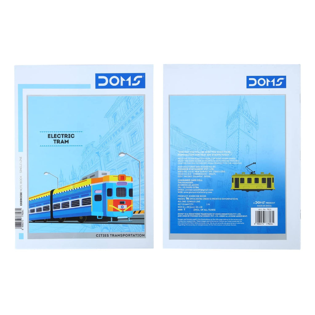 Doms Cities Transportation Design Notebook - Single Line