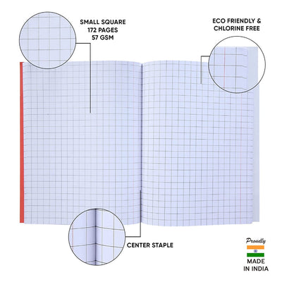 Doms Brown Cover Notebook - Small Square 9Mm