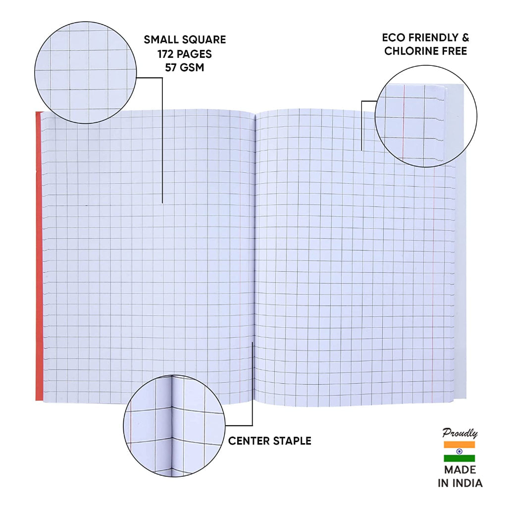 Doms Brown Cover Notebook - Small Square 9Mm