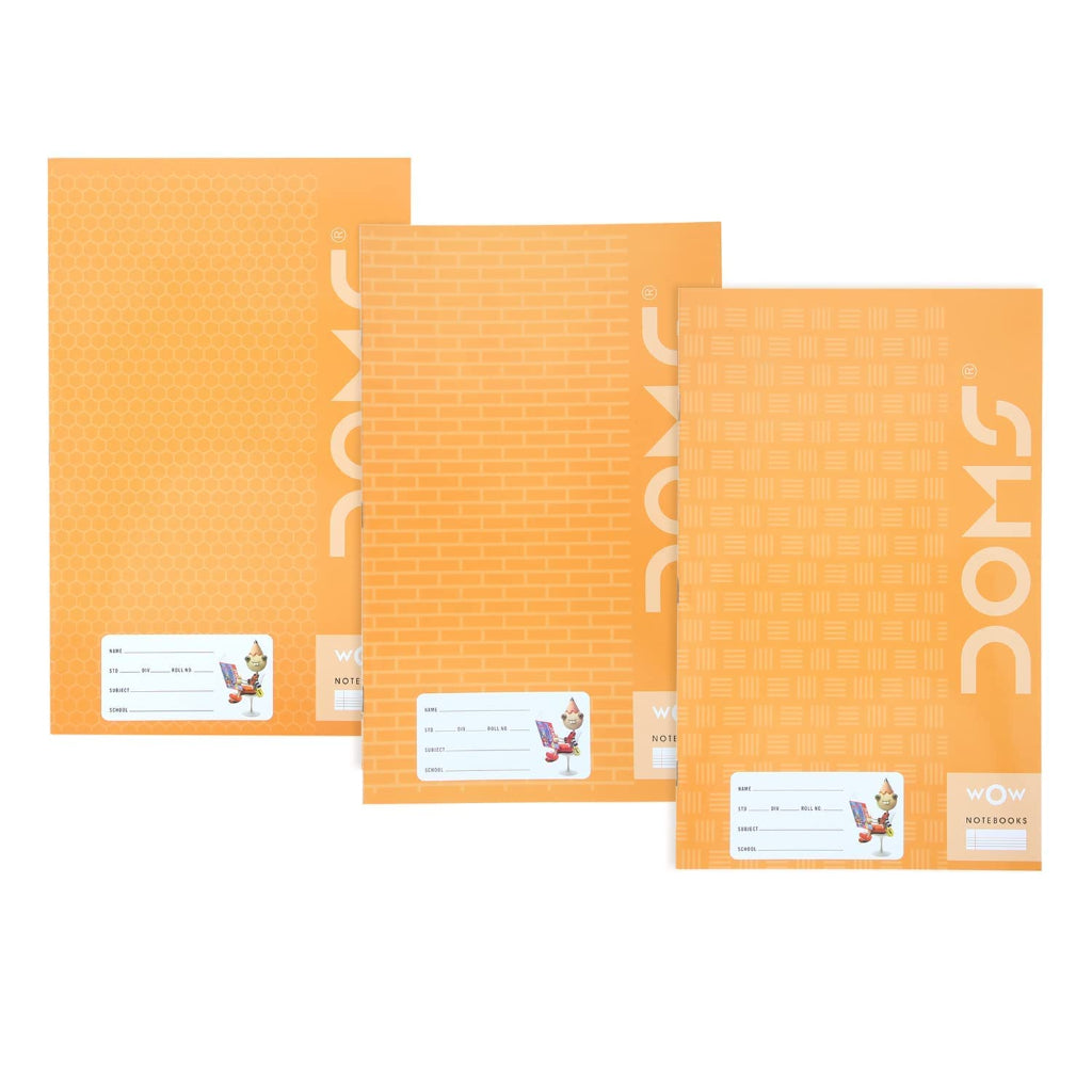 Doms Brown Cover Notebook - Single Line