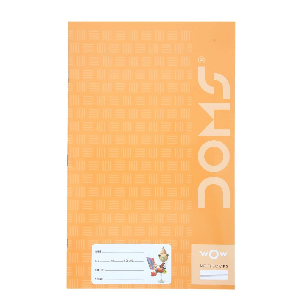Doms Brown Cover Notebook - Single Line