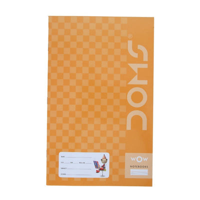 Doms Brown Cover Notebook - Single Line