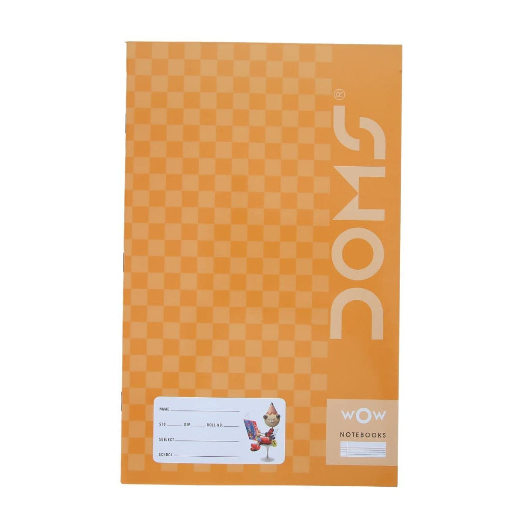 Doms Brown Cover Notebook - Single Line