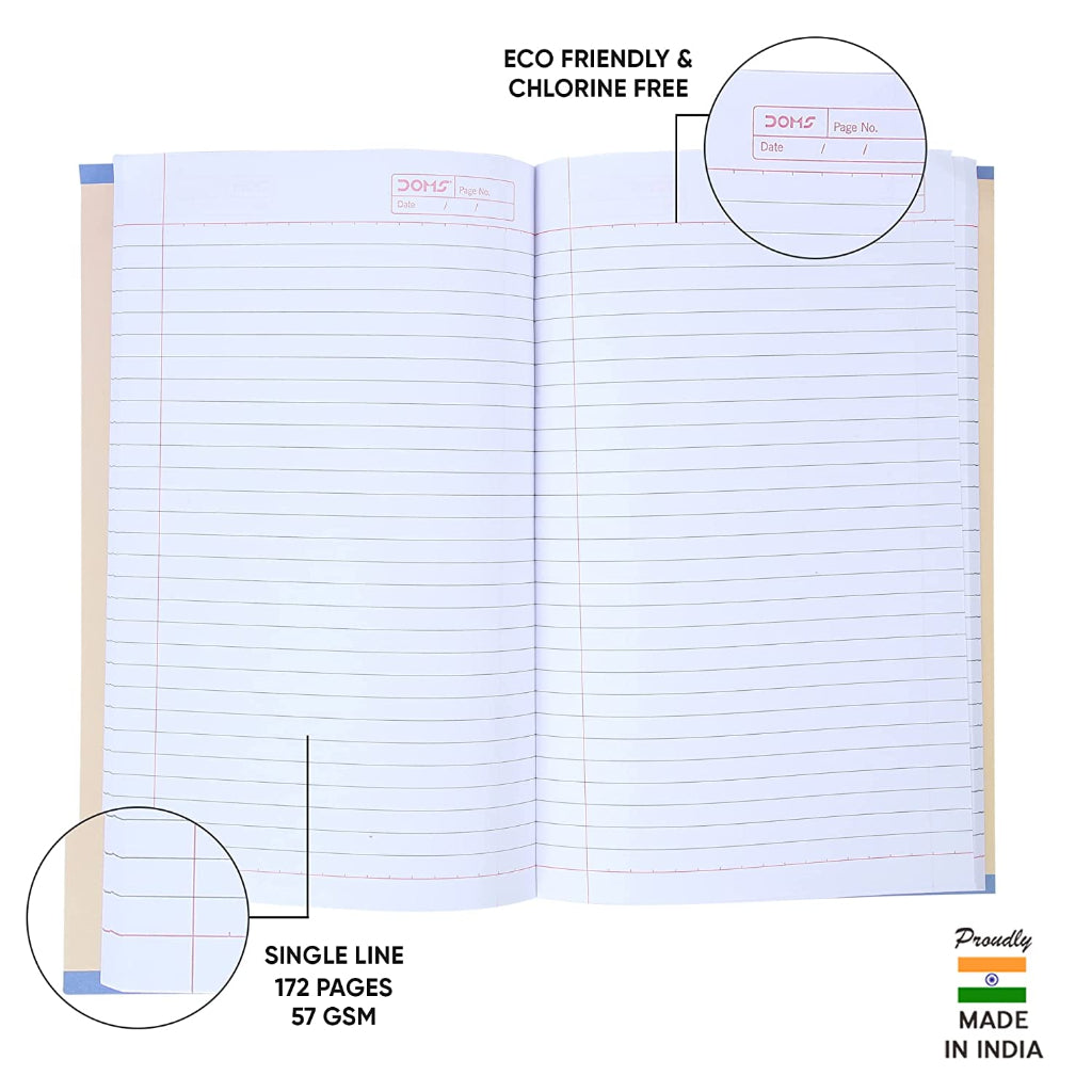 Doms Sweet World Series Notebook - Single Line