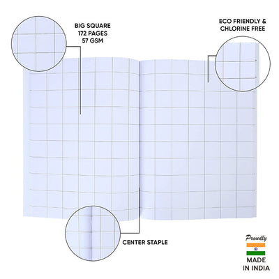 Doms Brown Cover Notebook - Big Square 25Mm