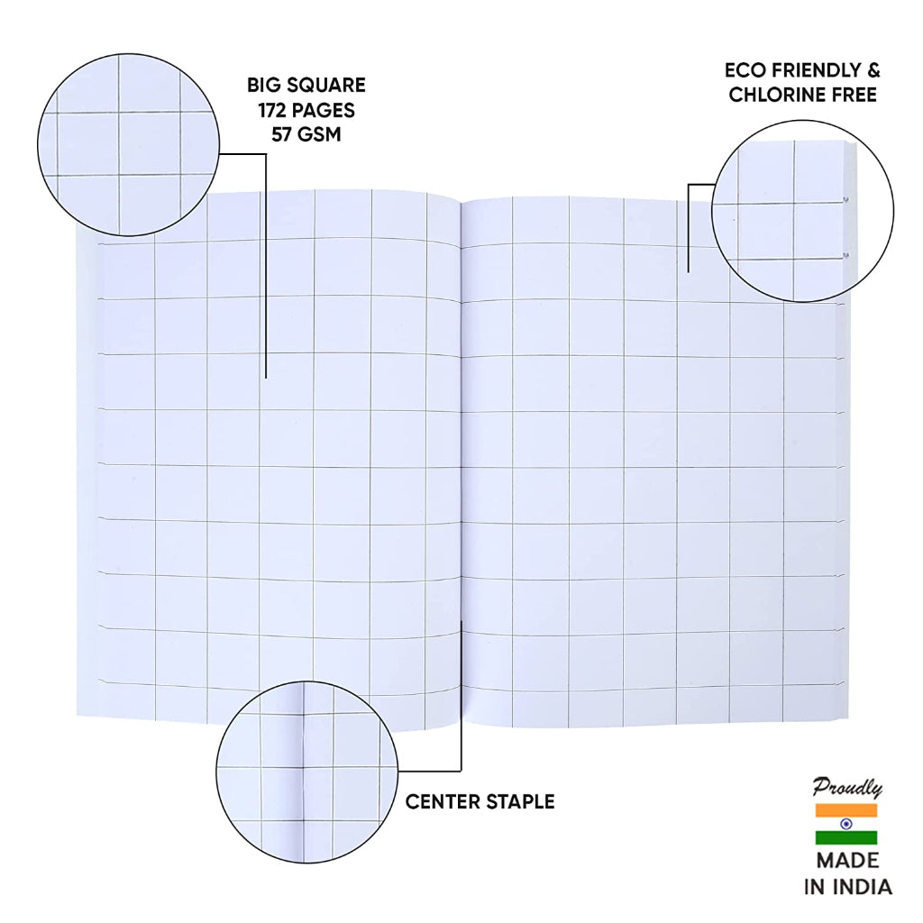 Doms Brown Cover Notebook - Big Square 25Mm