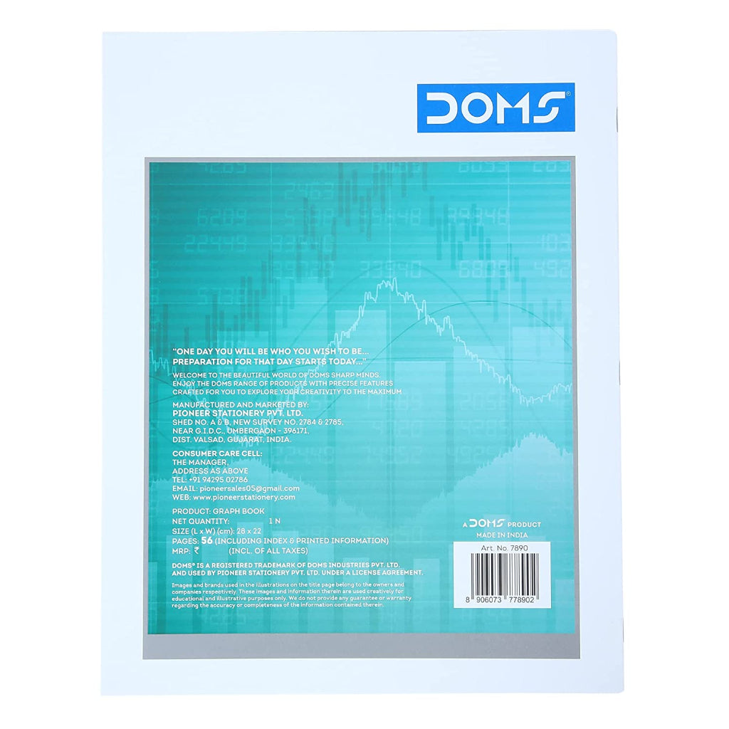 Doms Graph Book - Graphical Square- One Side Ruled