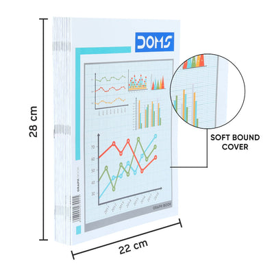 Doms Graph Book - Graphical Square- One Side Ruled