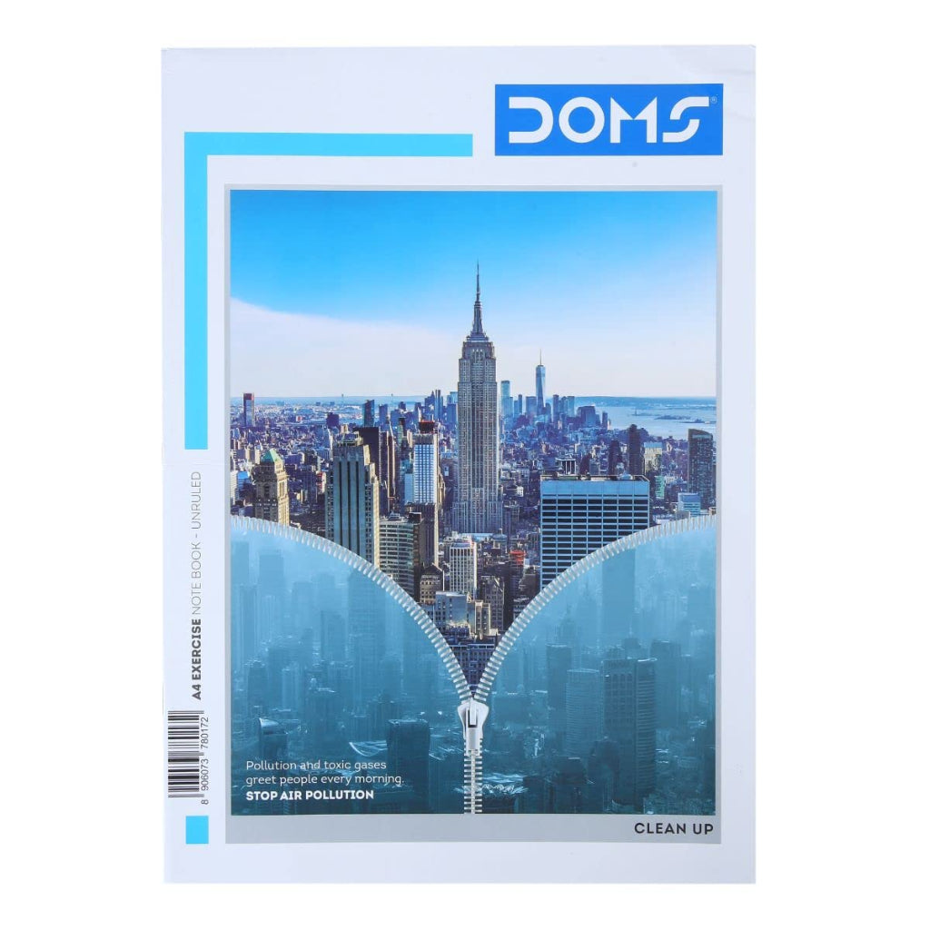 Doms Clean Up Series Notebook - A4 - Unruled