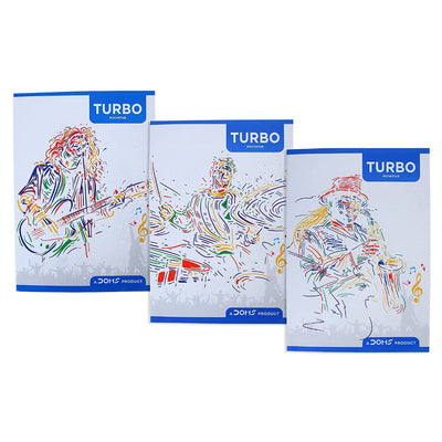Doms Rock Star Series Notebook - A4 - Unruled