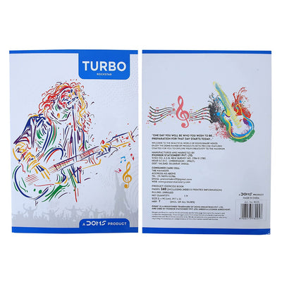 Doms Rock Star Series Notebook - A4 - Unruled