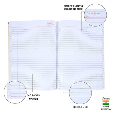 Doms Family Series Notebook - A4 - Single Line