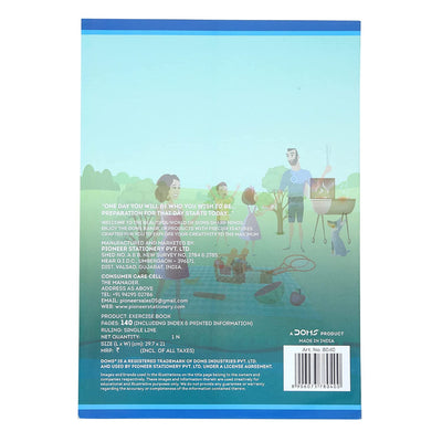 Doms Family Series Notebook - A4 - Single Line